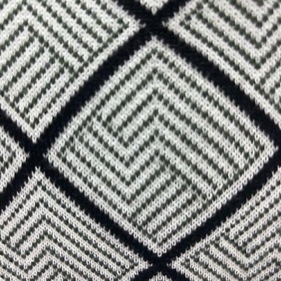 Catherine Malandrino Black & White Sleeves High Neck Knit Dress - Picture 5 of 6